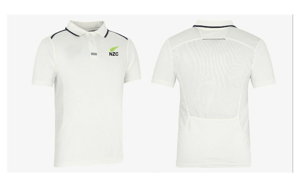 NZC Alpha White Cricket T-Shirt and Trousers Combo - NZ Cricket Store